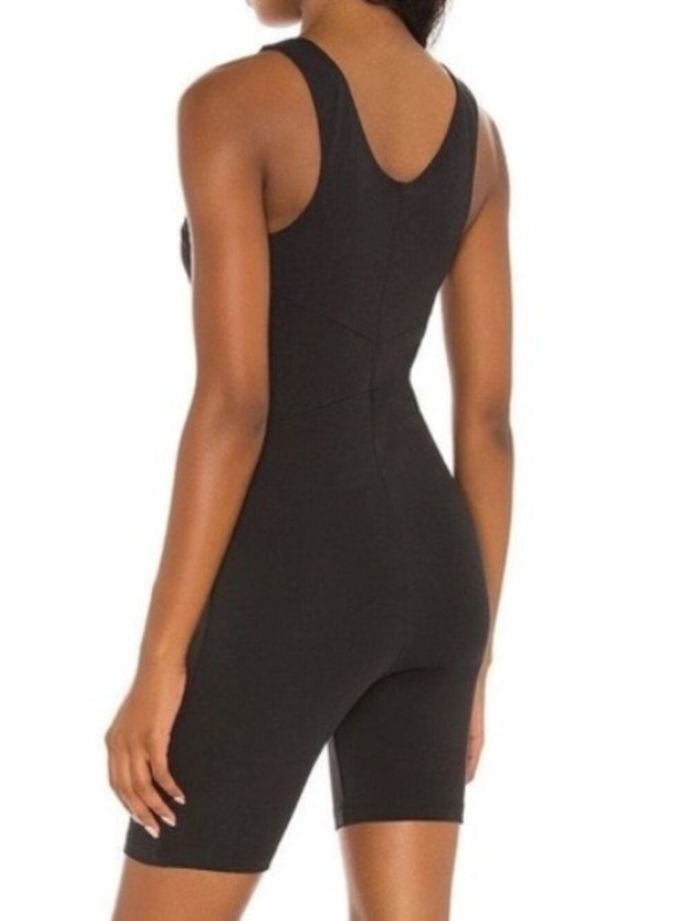 Nike NWOT Bodysuit Icon Clash One Piece Tight Fit Yoga Bodysuit Sz L Black - Picture 4 of 14